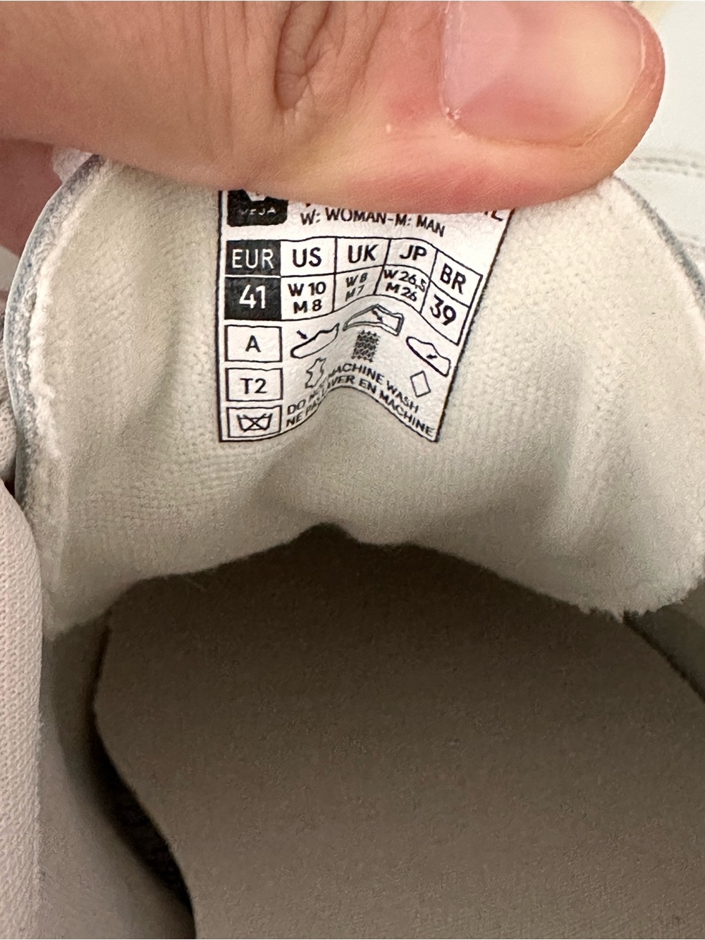 NEW Veja Esplar Leather White Silver Women’s 10 EU 41 - Picture 6 of 6